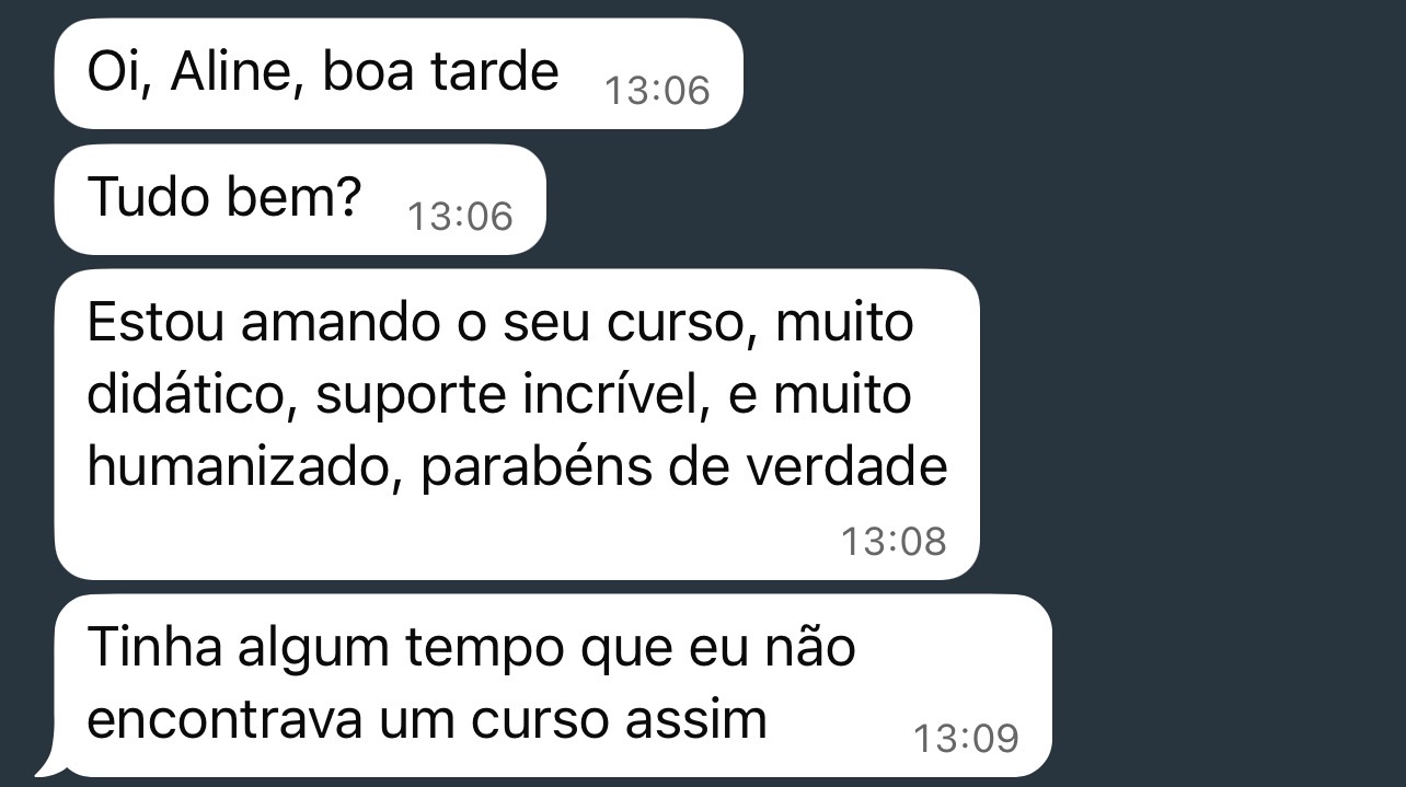 Depoimento de aluna do Operação Análise Previdenciária