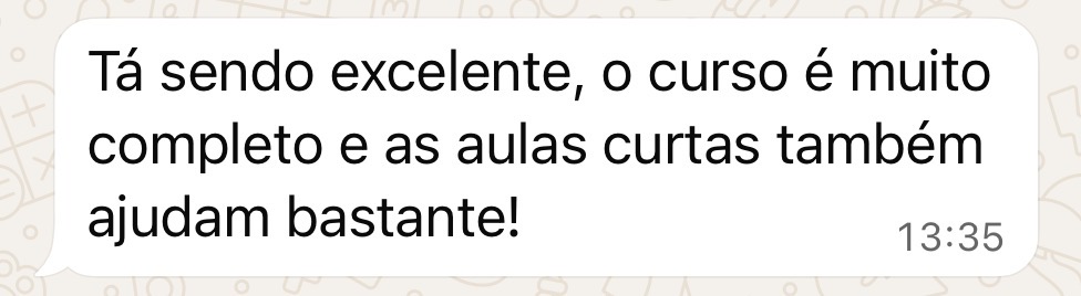 Depoimento de aluna do Operação Análise Previdenciária